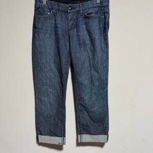 Joe's Jeans Dark Wash Cuffed Cropped Capri Jeans Size 28